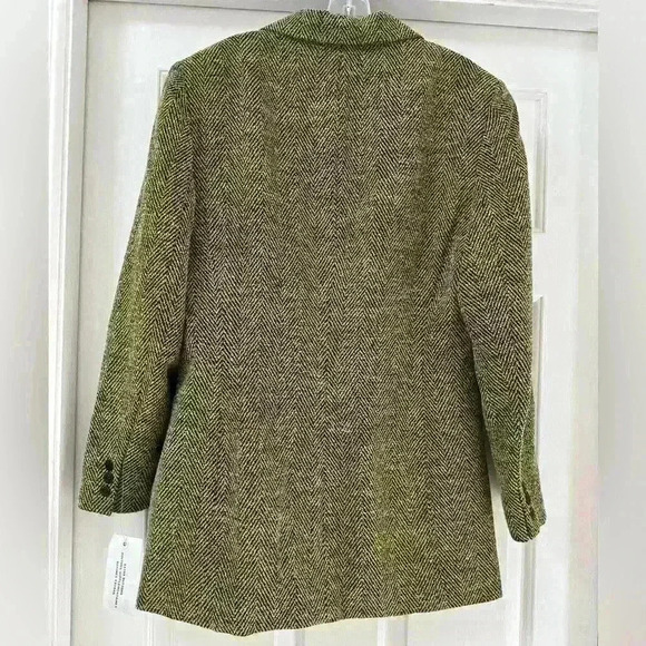 Rena Rowan VTG New Houndstooth Wool Blend Blazer Jacket Sz 14 Women Button Front - Picture 3 of 8